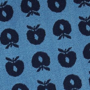 2-Pack Large Bibs Apples Blue - Image 3