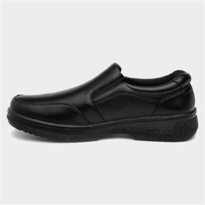 Mens Black Slip On Shoe - Image 3